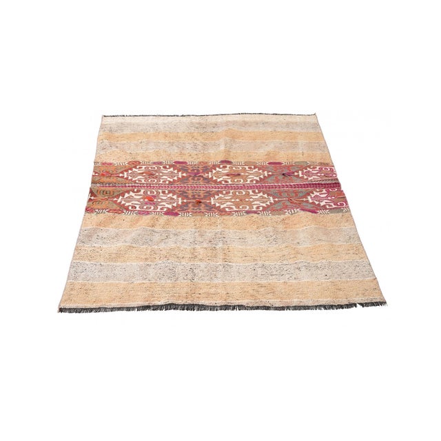 Vintage Decorative Small Kilim Rug - 3`11″ X 5`5″ For Sale - Image 4 of 6