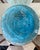 1970s 1970s Italian Murano-Style Handblown Blue Art Glass Vase With Gold and Silver Flecks, 21" For Sale - Image 5 of 18
