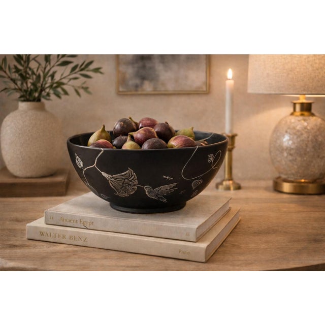 A captivating decorative bowl designed by Emilia Castillo—affectionately known as Mimi—for the legendary Los Castillo...