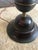 Brass and Wooden Stacked Ball Table Lamps - a Pair For Sale - Image 10 of 12