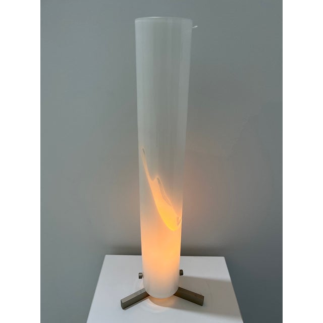 Contemporary Murano Glass Table Lamp by Vivarini For Sale - Image 3 of 6