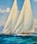 Racing Sailboats Maritime Nautical Seascape Painting by Matt Thomas, 2025 For Sale - Image 4 of 6