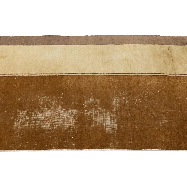 Antique Art Deco Chinese Nichols Style Runner Hand-Knotted Wool, Earth Tones For Sale In New York - Image 6 of 9