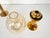 L102/32 Brass and Glass Photophores by Hans-Agne Jakobsson for Markaryd, Sweden, 1970s, Set of 2 For Sale - Image 12 of 14