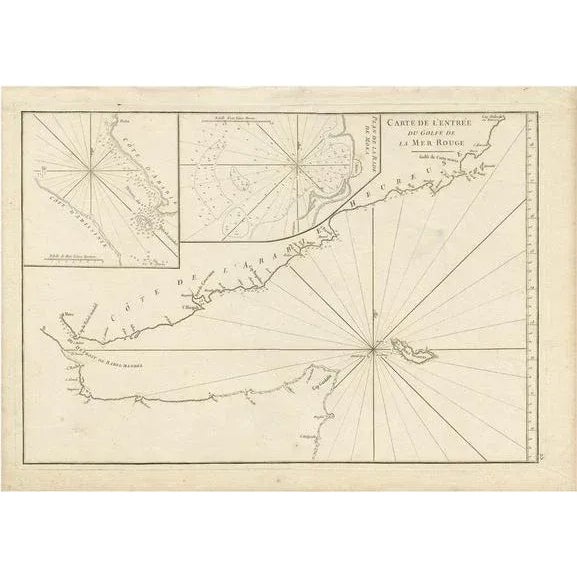 Antique Engraved Map of Part of the Red Sea, 1775 For Sale - Image 6 of 6