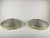 Glass Flush Mounts with Gilt Brass Trims, 1970s, Set of 2 For Sale - Image 3 of 11