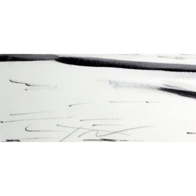 Paint Cabin in the Woods, India Ink Forest Landscape With Redwood Trees by Michael Pauker For Sale - Image 7 of 9