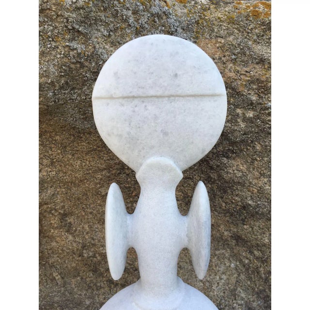 Contemporary Hand Carved Marble Sculpture by Tom Von Kaenel For Sale - Image 3 of 6