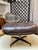 1960s Vintage Herman Miller Eames Ottoman - Brown Leather For Sale - Image 5 of 13