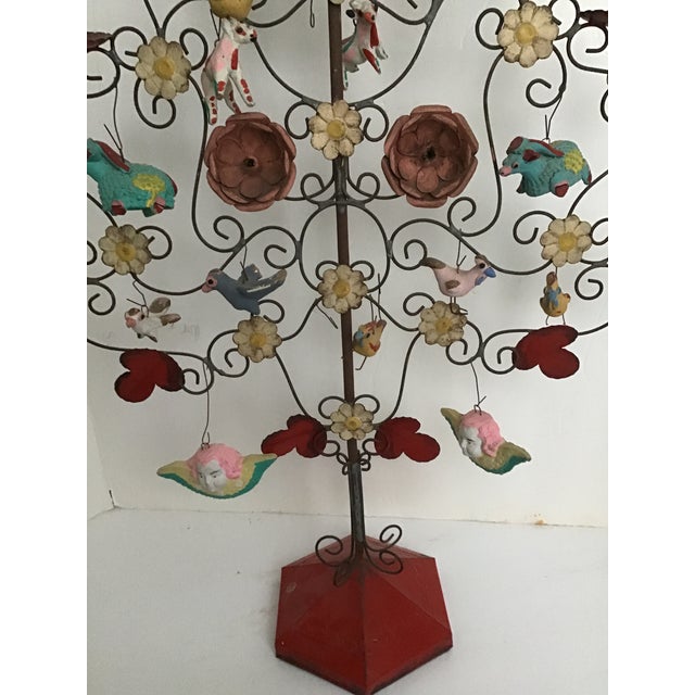 Vintage Aurelio Flores Style Mexican Folk Art Tree of Life Sculpture For Sale In Cleveland - Image 6 of 13