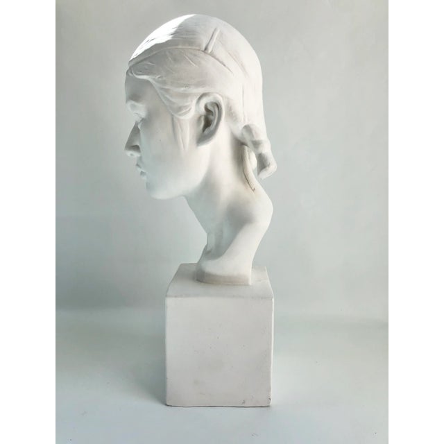 1960s Large Vintage Plaster Female Bust Sculpture For Sale In Boston - Image 6 of 9