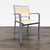 Modern Set of 4 Modern Beige Mesh Armchair With Metal Frame For Sale - Image 3 of 10
