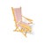 Foldable deck chair / 1950s Height 95 Width 55 Depth 60 cm