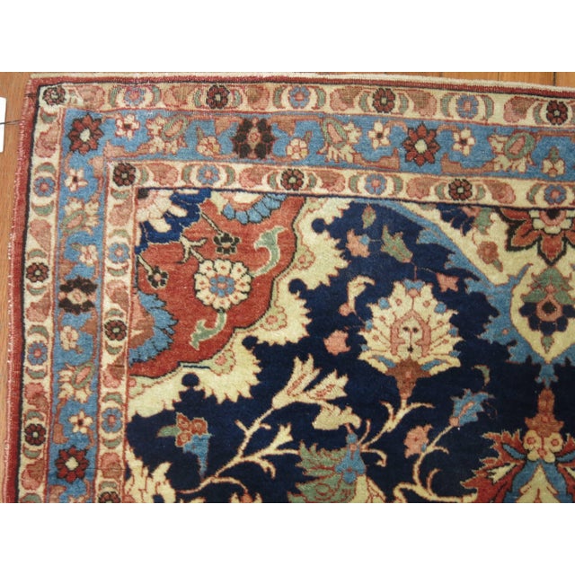 Persian Early 20th Century Zabihi Collection Persian Isfahan Carpet - 3'6" x 4'9" For Sale - Image 3 of 5