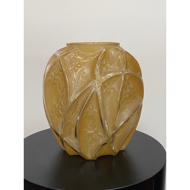 1920s 1929 Art Deco Attributed Consolidated Glass 700 Line Vase For Sale - Image 5 of 15