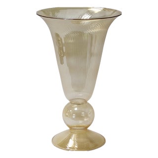 Italian Handmade Glass Vase For Sale