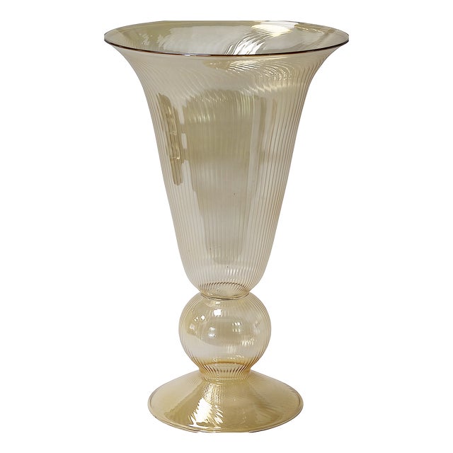 Italian Handmade Glass Vase For Sale