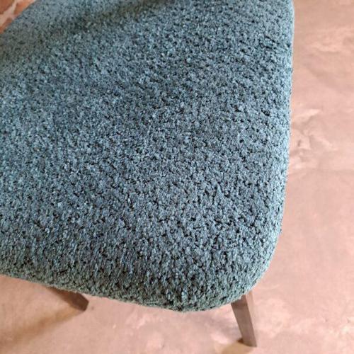 Vintage Bouclé Fabric Chairs Czechoslovakia (1960s), Set of 4 For Sale - Image 3 of 6