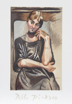 1980s "Olga Picasso" Lithograph After Pablo Picasso