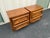 Mid 20th Century Dixie Brutalist Walnut Nightstands- A Pair For Sale - Image 6 of 12