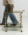 Hollywood Regency Brass Bar Cart on Wheels, France, 1960 Gold For Sale - Image 9 of 13