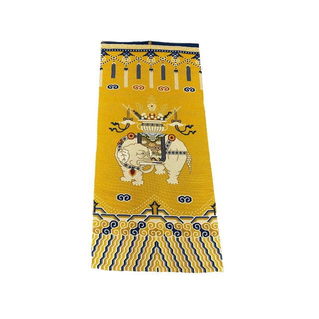Early 20th Century Early 20th Century Elephant Wall Hanging Needlepoint Textile For Sale - Image 5 of 5