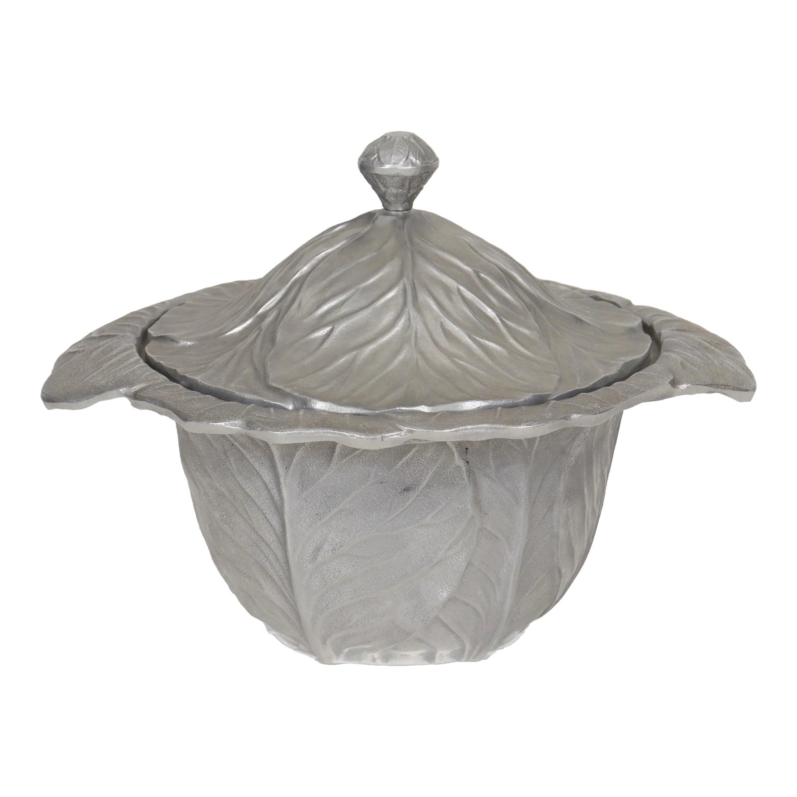 Wilton Armetale Lidded Cabbage Dish Chairish