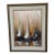 1973 Mid-Century Modern Danny Garcia Original Abstract Sailboat Harbor Acrylic Painting – Framed For Sale