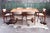 Danish Teak 60s 70s Larsen Dining Table + 6 Benny Linden Teak Chairs Set of 7 For Sale - Image 6 of 14