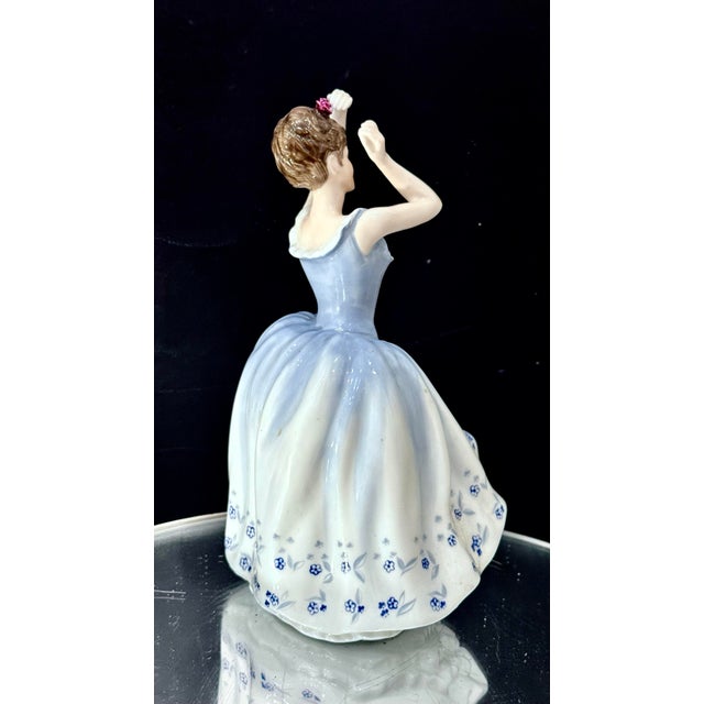 1980s Vintage Hand Made Fine Bone China Royal Doulton Figurine "Sheila" (Hn2742) Designed by Douglas v. Tootle For Sale - Image 5 of 8