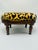 1910s Antique French Footstool, Reupholstered For Sale - Image 5 of 5