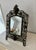 Antique Gilded Cast Iron Cherub and Lion Heads, Victorian French Style Ornate Vanity Table Mirror From Late 19th Century For Sale - Image 11 of 12