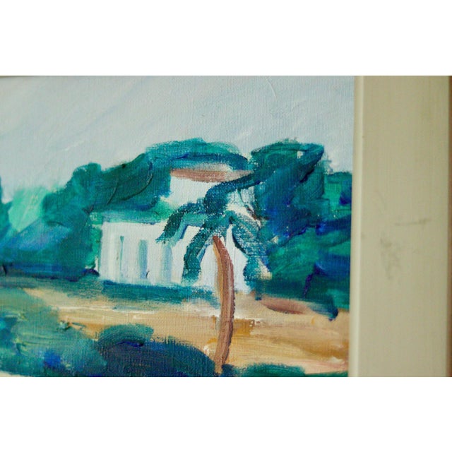 Kersti Flyckt, Mediterranean Landscape, 1960s, Oil on Canvas, Framed For Sale - Image 9 of 11