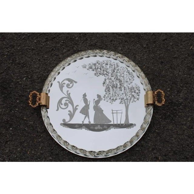 Italian Murano Glass Tray, 1950s For Sale - Image 9 of 10