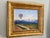 Textile Contemporary Oil on Canvas Landscape With Hot Air Balloon, Signed & Framed For Sale - Image 7 of 10