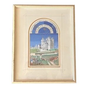 Medieval Illuminated Manuscript From the Book of Hours