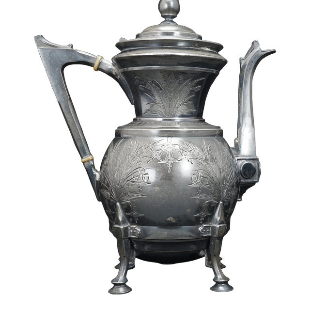 Victorian Silver Plate Teapot by Rogers & Bro. Circa 1870 For Sale