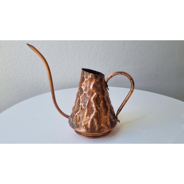 Metal Mid-Century Space Age Copper Watering Can, 1950s For Sale - Image 7 of 9