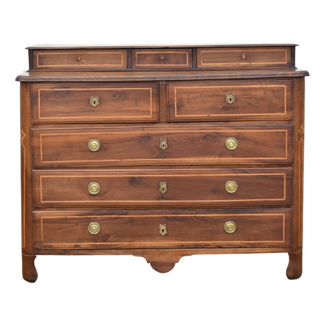 Early 19th Century French Commode in Walnut For Sale