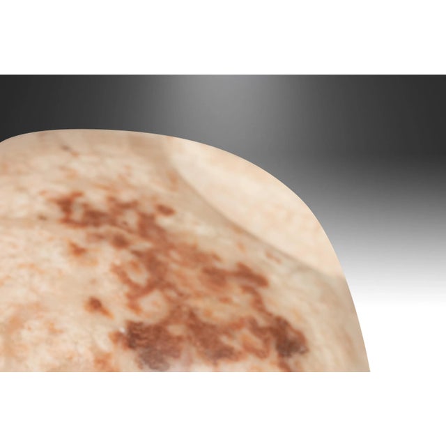 Modern Abstract Sculpture in Solid Alabaster by Mark Leblanc, Usa, C. 2022 For Sale - Image 12 of 13