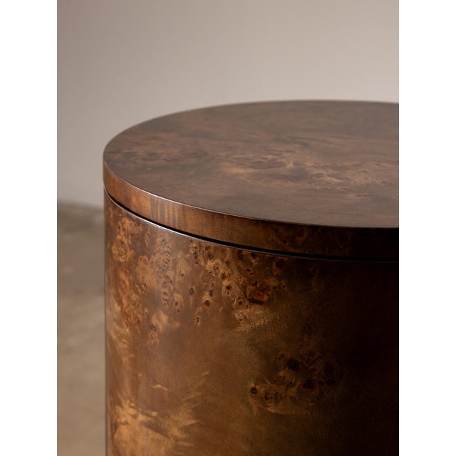 Vernier Round Side Table Tabac, Left For Sale - Image 4 of 4