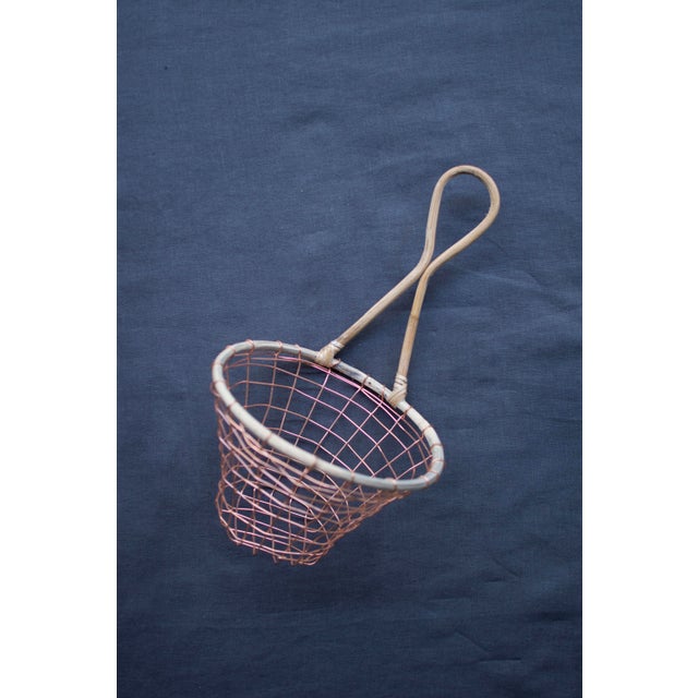 Browse our collection of geometric wall hangings and baskets. Copper Wire Wall Hanging Basket | Chairish