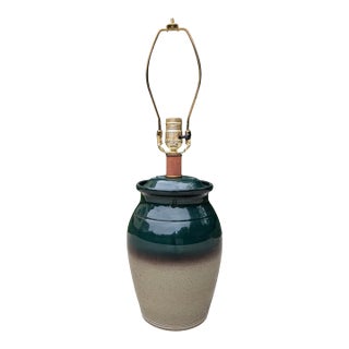 Vintage Studio Pottery Table Lamp For Sale