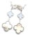 Contemporary Van Cleef & Arpels White Gold Magic Alhambra Mop Chalcedony Earrings, Pair For Sale - Image 3 of 11
