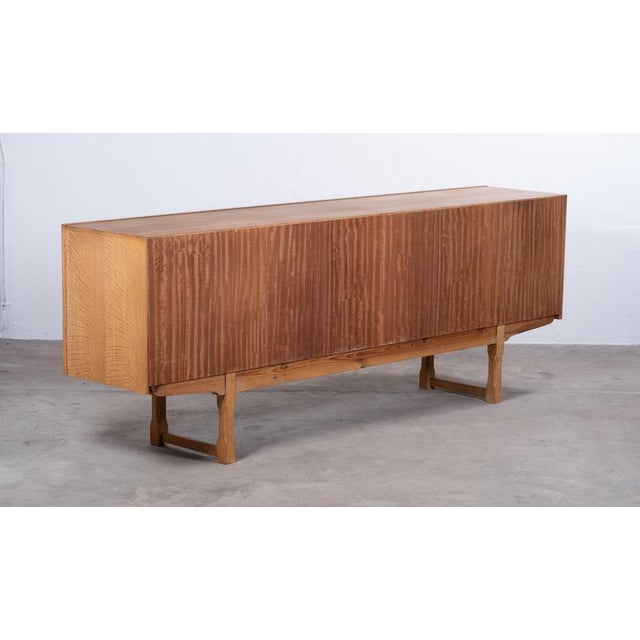Vintage Danish Oak Sideboard by Henning Kjærnulf, 1960s For Sale - Image 12 of 13