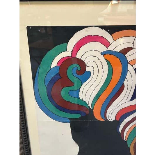 Milton Glasser Designed Bob Dylan Poster. Nice condition showing pin holes in all 4 corners. Overall in nice original...