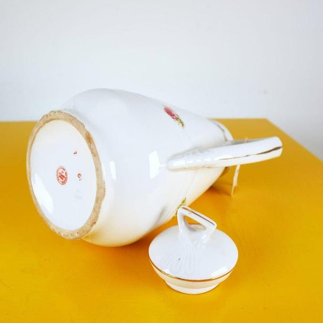 Teapot with Floral Motifs from Ginori For Sale - Image 9 of 13