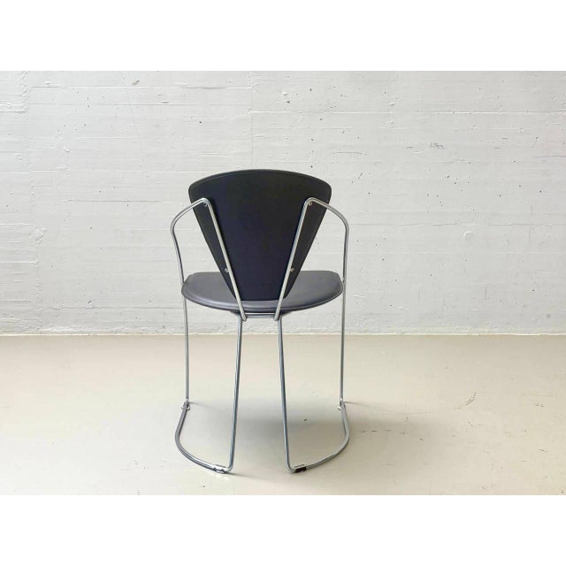 Vintage Linda Dining Chairs by A. Rizzatto for Lo Studio, 1980s, Set of 4 For Sale - Image 6 of 9