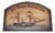 Hand Painted Est Ships Stores 1851 Pub Sign in Wood, 1960s For Sale