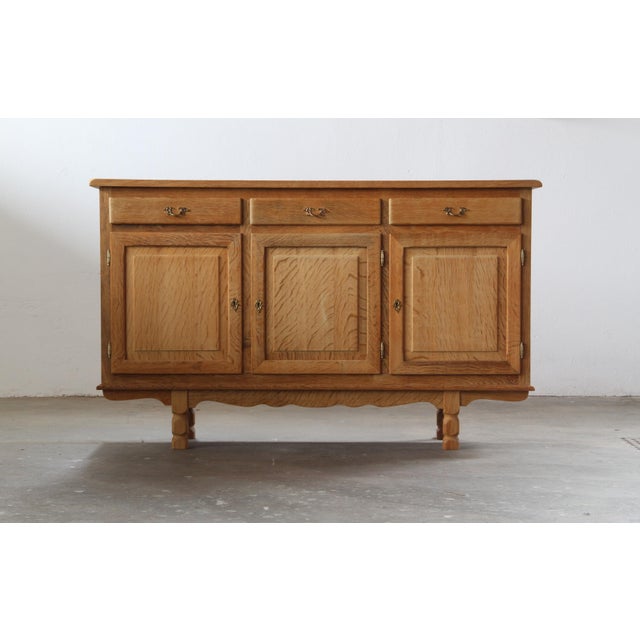 Danish Oak Cabinet in the style of Henning Kjærnulf, 1970s For Sale - Image 13 of 18